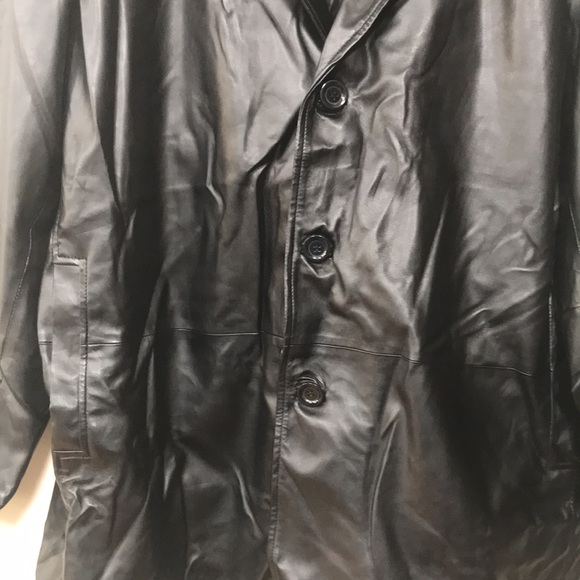 NWOT Sputer synthetic leather 3 button coat.  Sz’s L and 3XL (sku A) - Picture 2 of 10